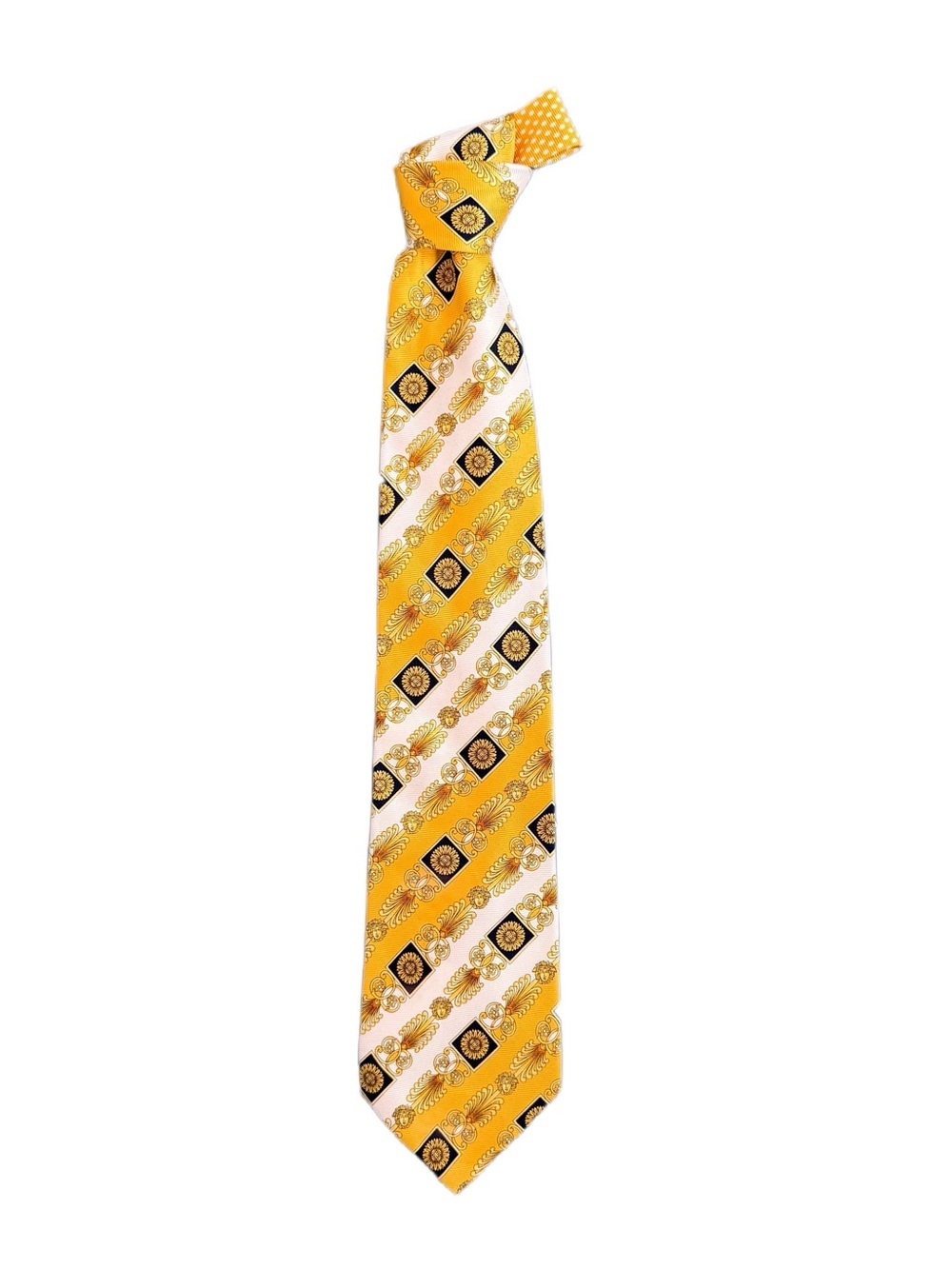 Vintage Gianni Versace Silk Tie Baroque Medallion - Neiman Marcus- Made in Italy